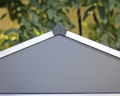 Canopia Gerätehaus Rubicon Alu grau 379 x 185 cm