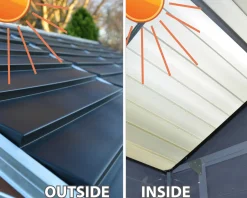 Canopia Gerätehaus Skylight Alu grau 90 x 185 cm