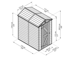 Canopia Gerätehaus Skylight Alu tan 177 x 121 cm