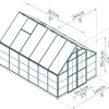 Canopia Gewächshaus Balance Alu grau 367 x 244 cm