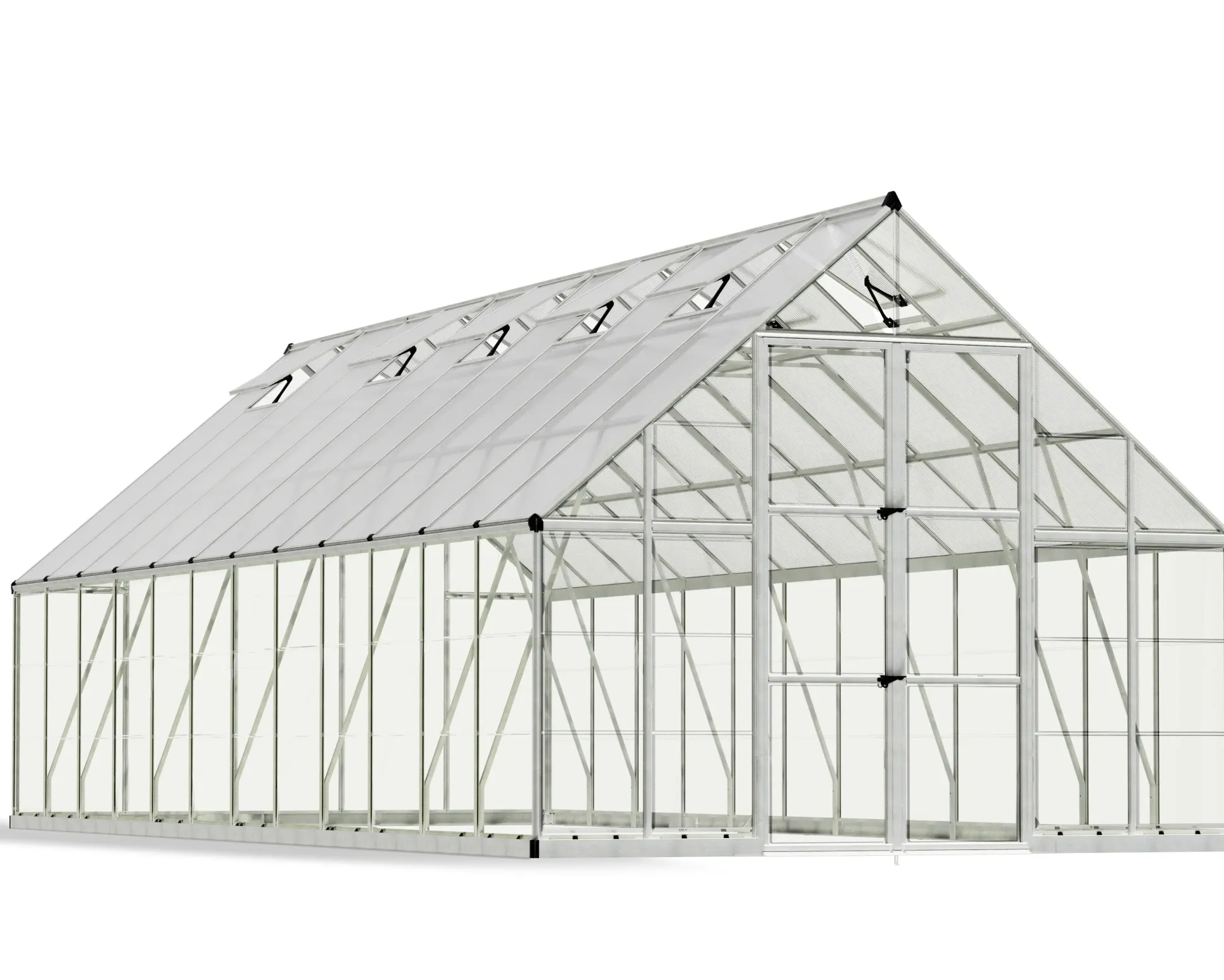 Canopia Gewächshaus Balance Alu silber 724 x 304 cm