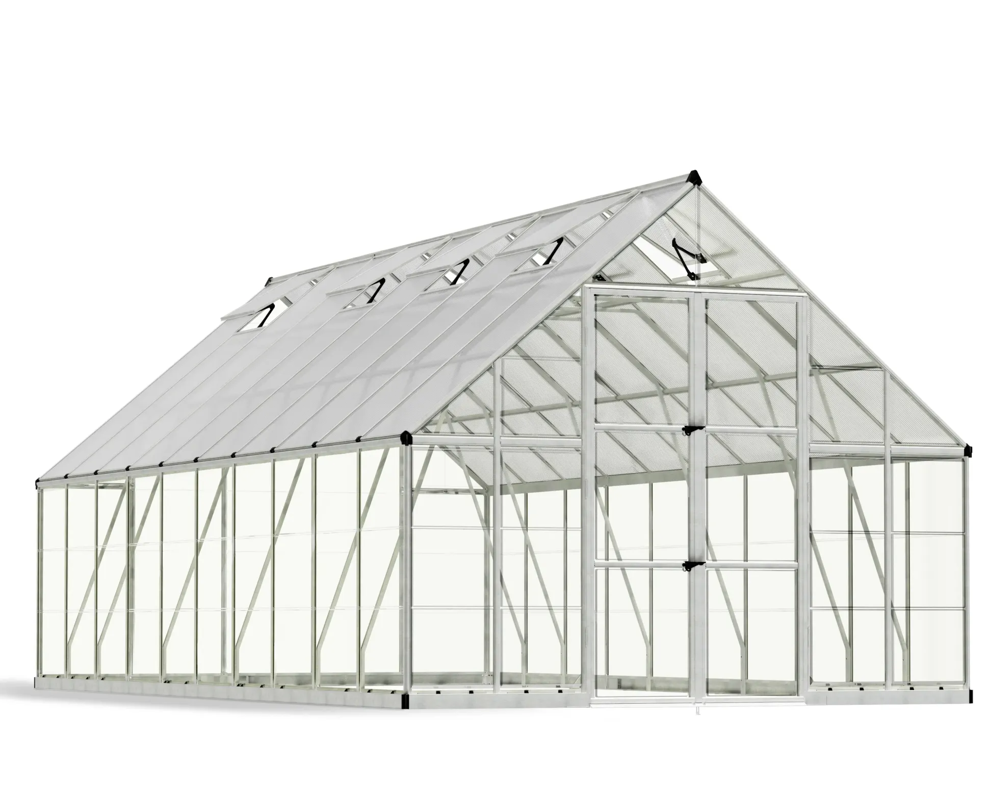 Canopia Gewächshaus Balance Alu silber 604 x 304 cm