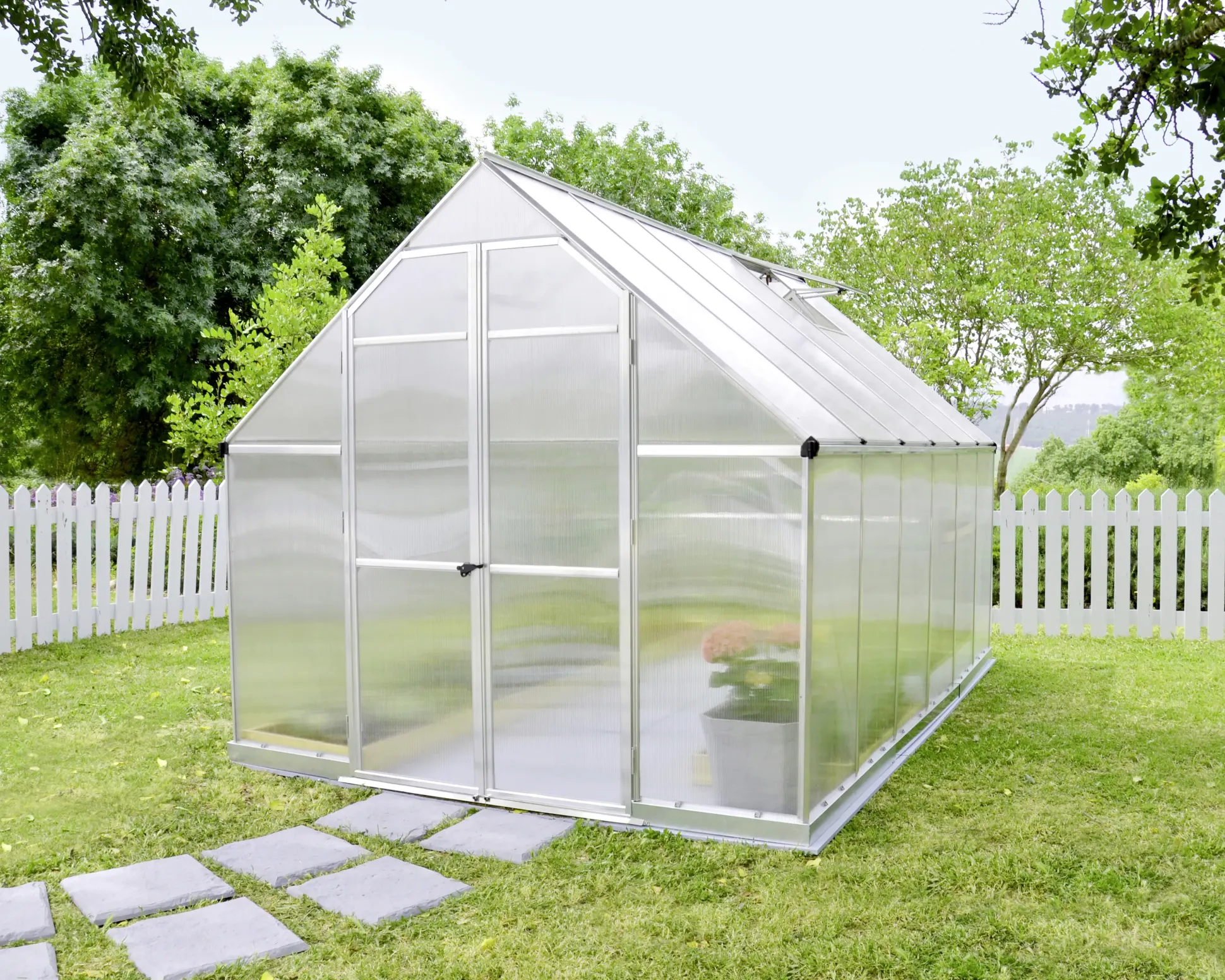 Canopia Gewächshaus Essence Alu silber 367 x 244 cm