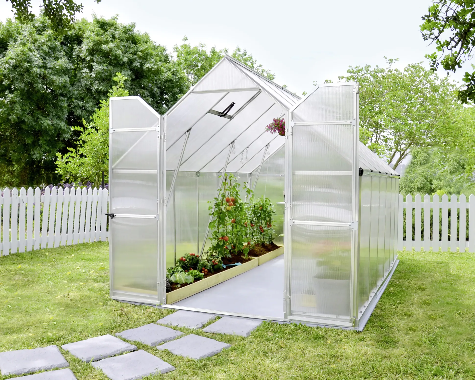 Canopia Gewächshaus Essence Alu silber 367 x 244 cm
