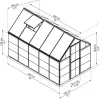 Canopia Gewächshaus Hybrid 6X10 silber 185 x 306 x 208 cm