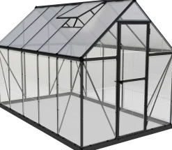 Canopia Gewächshaus Hybrid 6x10 anthrazit 185 x 306 x 208 cm