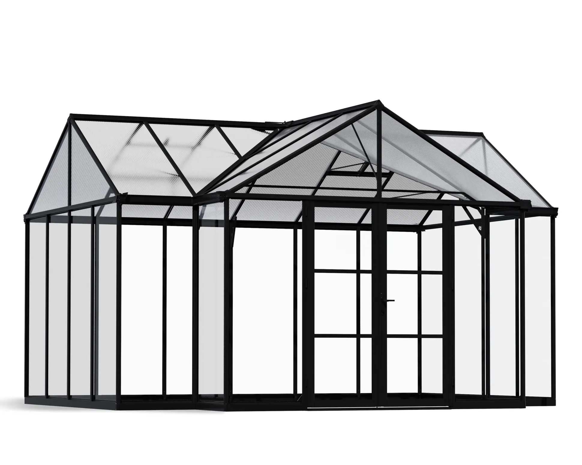 Canopia Gewächshaus Triomphe Alu schwarz 380 x 303 cm