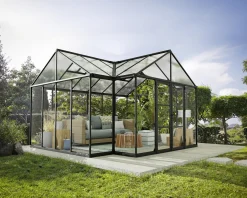 Canopia Gewächshaus Triomphe Alu schwarz 380 x 303 cm