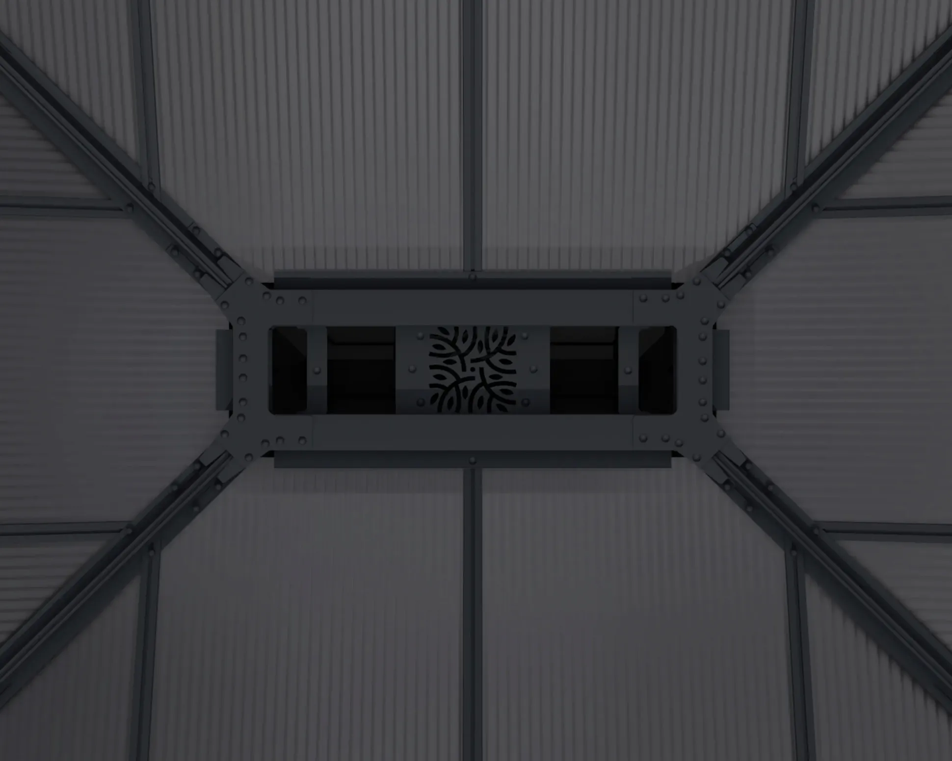 Canopia Pavillon Dallas 612 x 426 cm Aluminium anthrazit