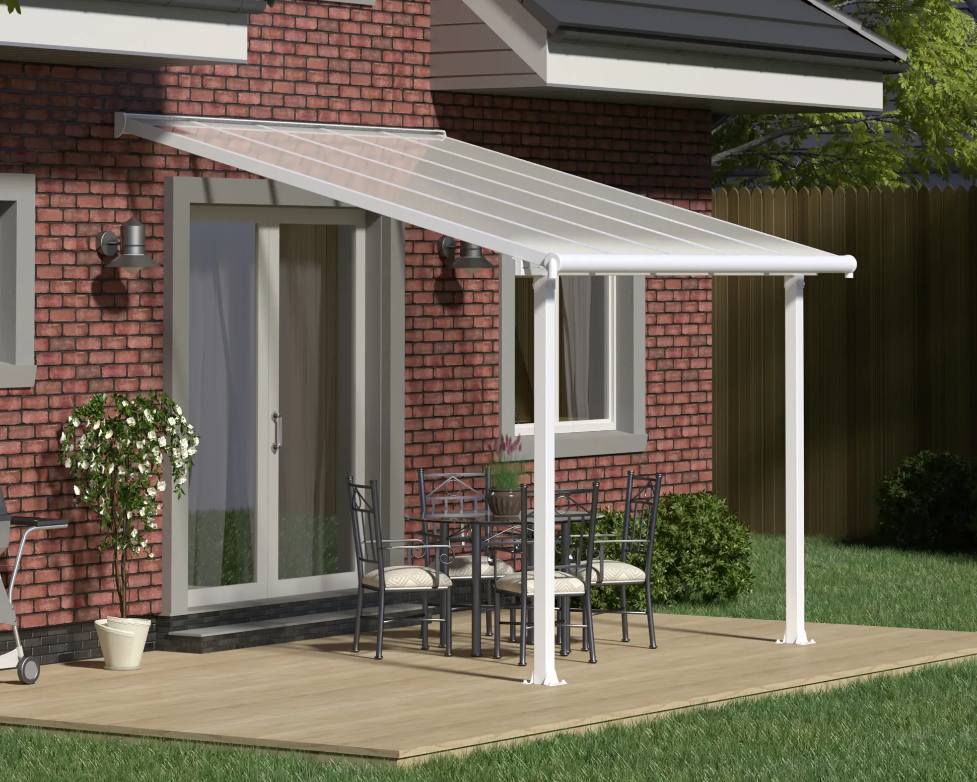 Canopia Terrassenüberdachung Olympia 3X3 weiß