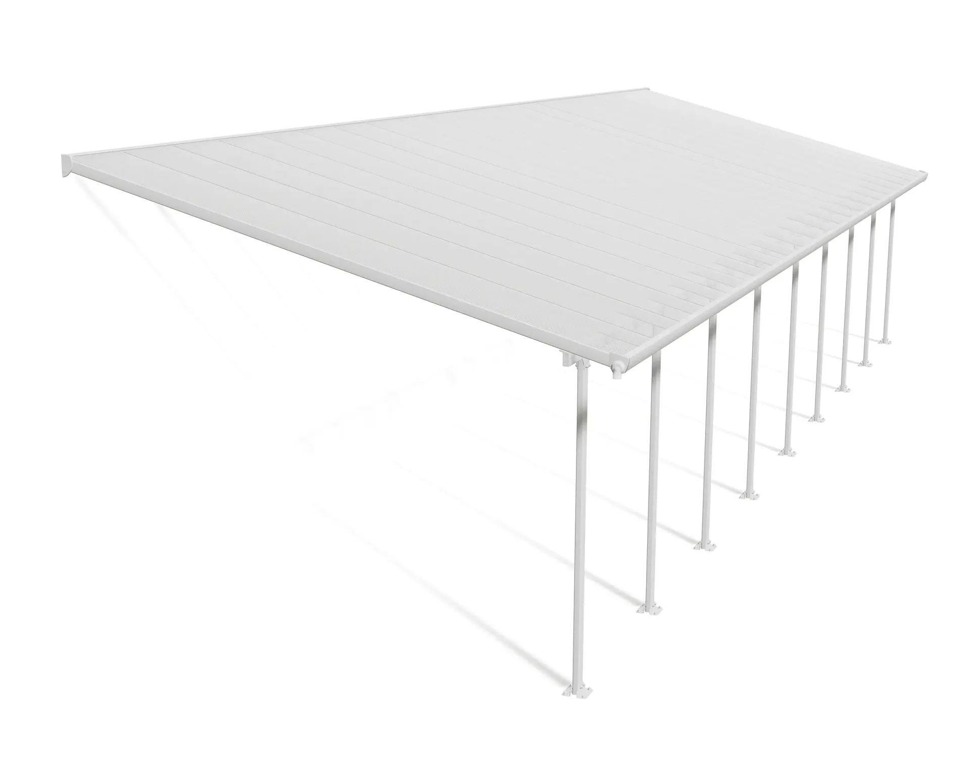 Canopia Terrassenüberdachung Feria 1276 x 380 cm weiß