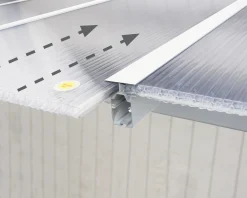 Canopia Terrassenüberdachung Olympia 3x9.8 weiß
