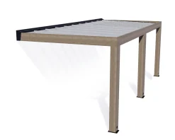 Canopia Terrassenüberdachung Helsinki Holz 665 x 294 cm braun