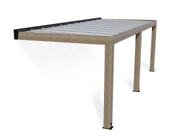 Canopia Terrassenüberdachung Helsinki Holz 730 x 294 cm braun