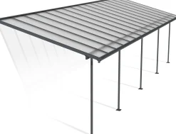 Canopia Terrassenüberdachung Sierra 971 x 295 cm anthrazit