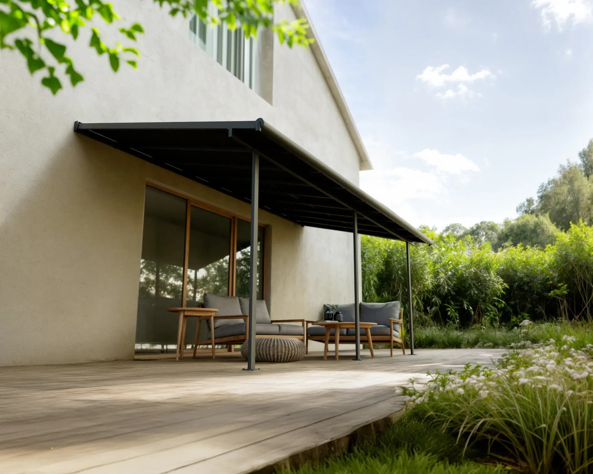 Canopia Terrassenüberdachung Sierra Cabrio 555 x 295 cm grau