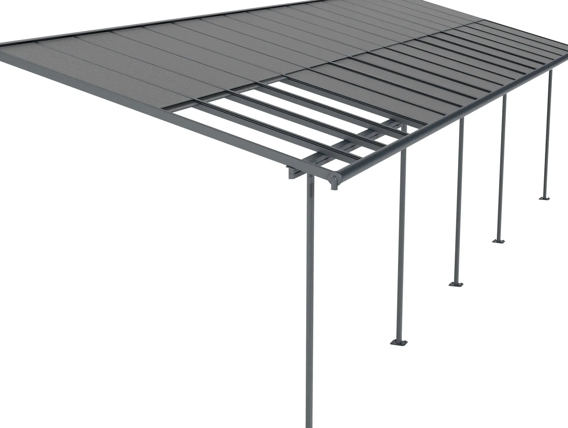 Canopia Terrassenüberdachung Sierra Cabrio 1044 x 295 cm grau