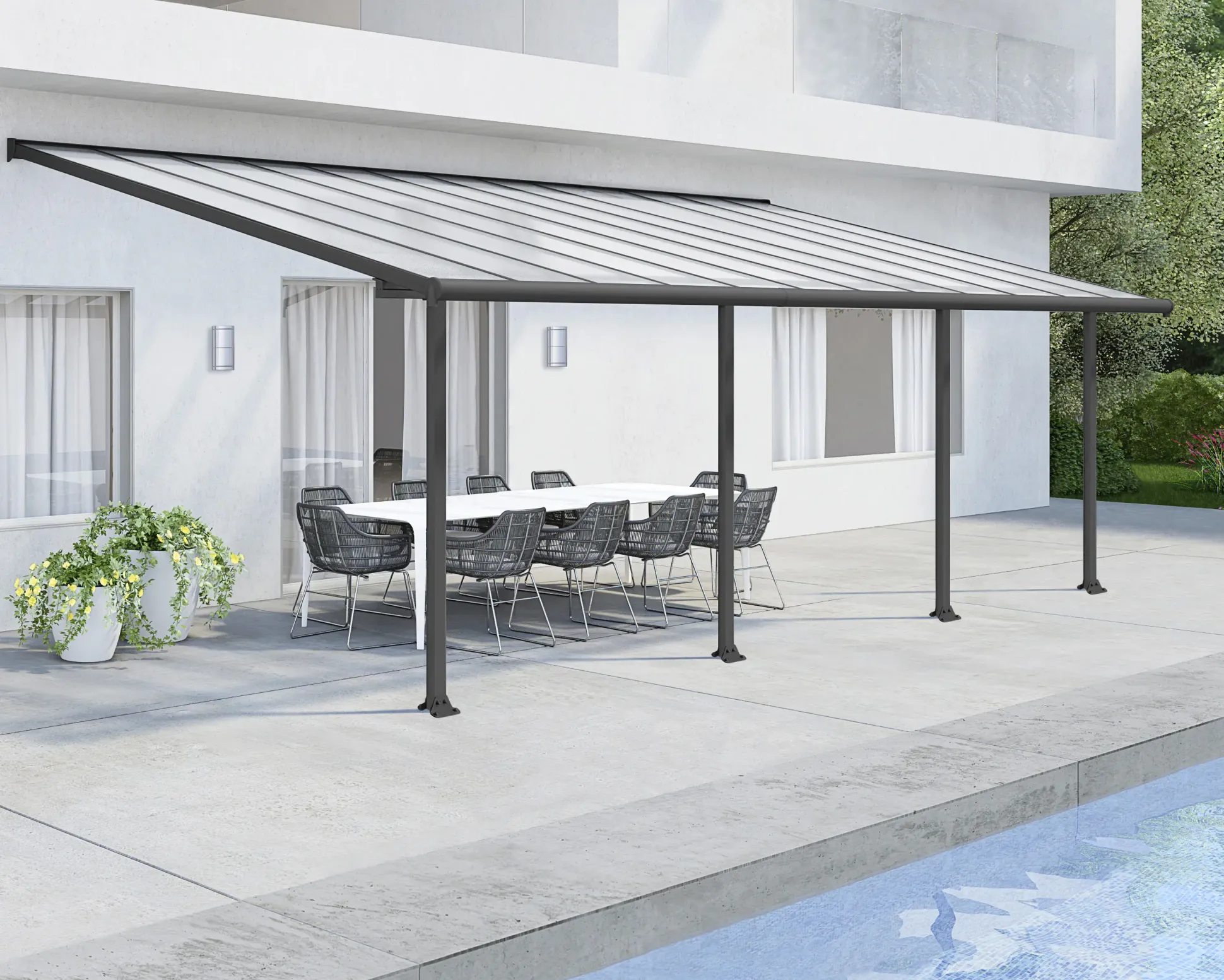 Canopia Terrassenüberdachung Olympia 3x7.3