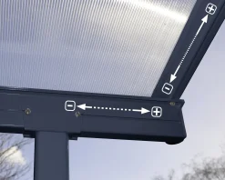 Canopia Terrassenüberdachung Sierra 860 x 295 cm anthrazit