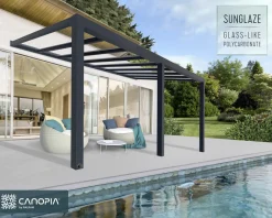 Canopia Terrassenüberdachung Stockholm 587,5 x 330,5 cm anthrazit
