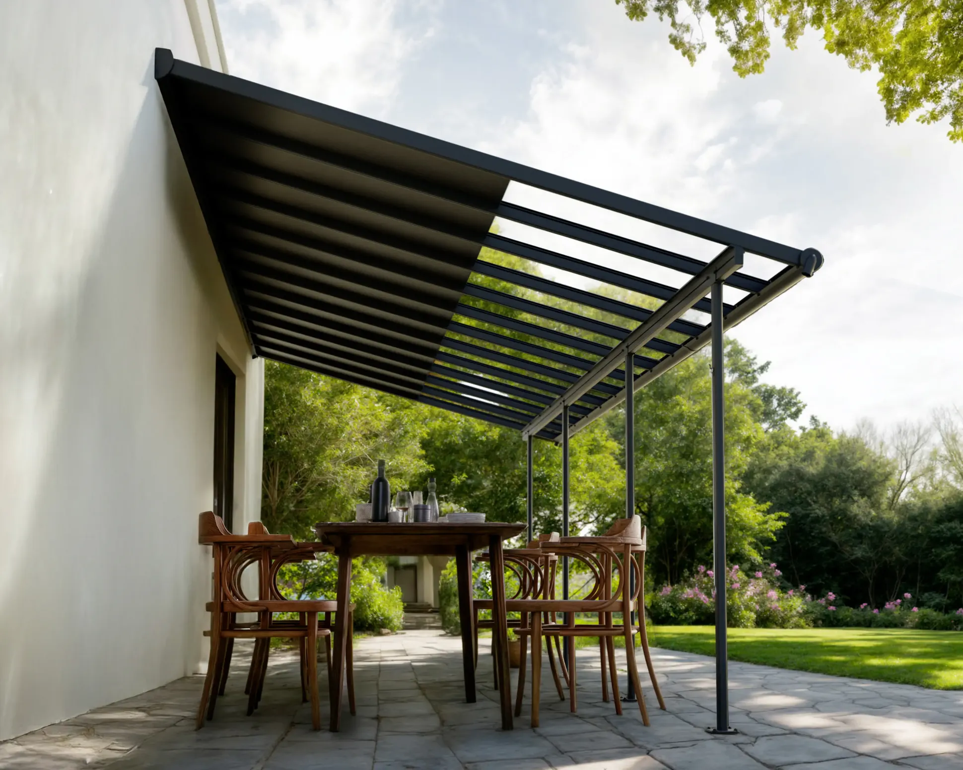 Canopia Terrassenüberdachung Sierra Cabrio 739 x 295 cm grau