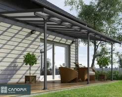 Canopia Terrassenüberdachung Feria 610 x 294 cm anthrazit