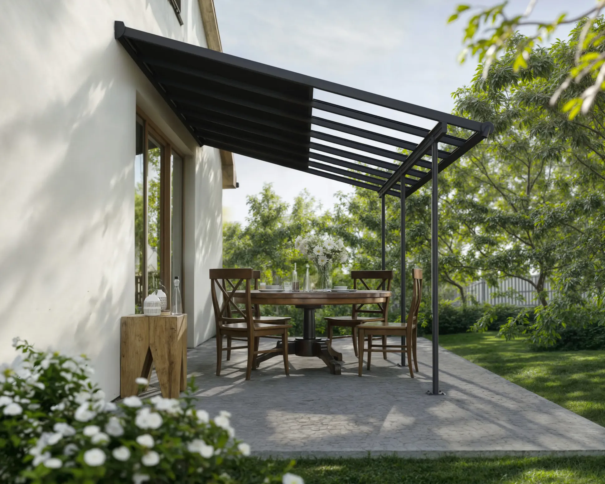 Canopia Terrassenüberdachung Sierra Cabrio 434 x 295 cm grau