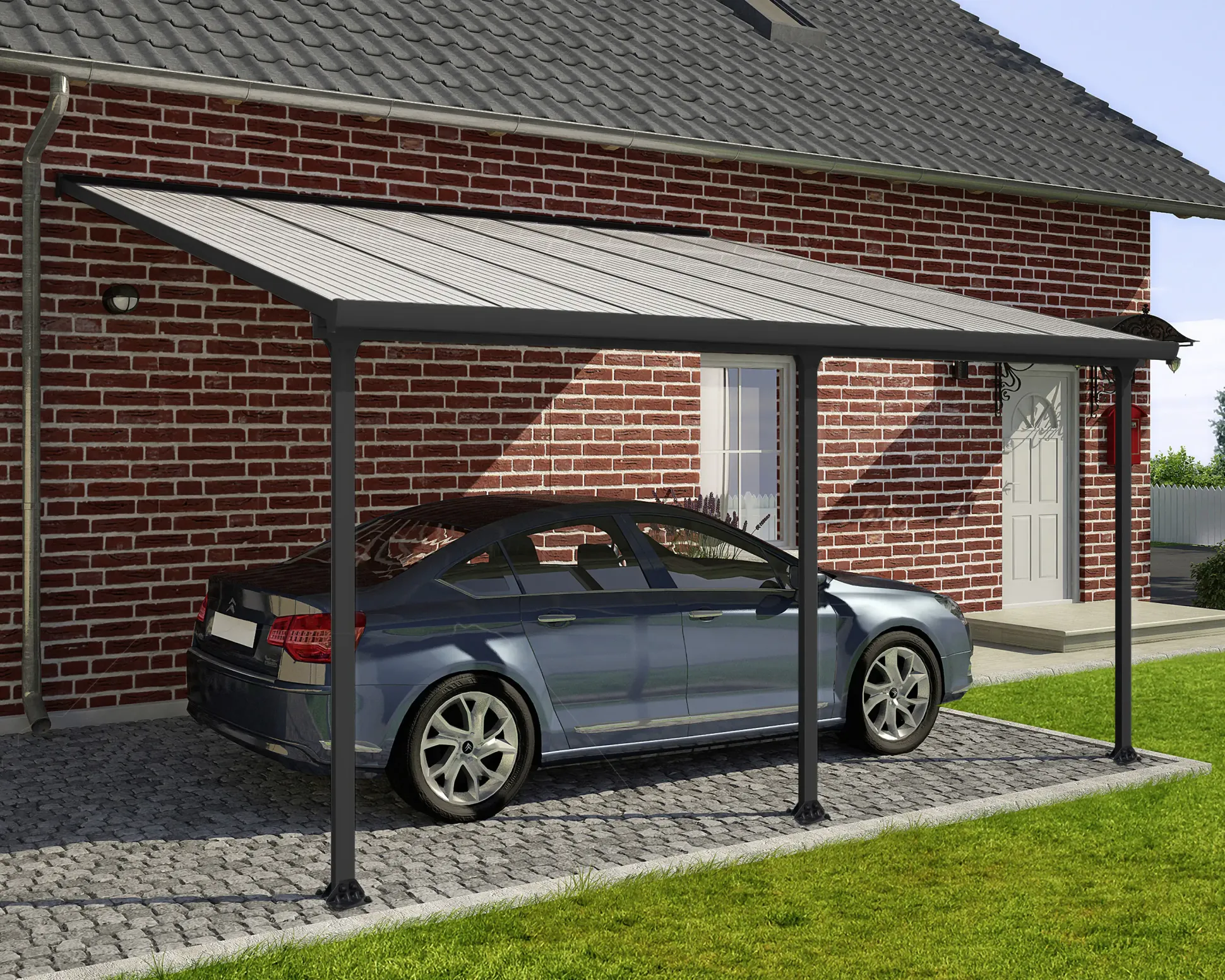 Canopia Terrassenüberdachung Feria 400 x 420 cm anthrazit