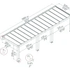 Canopia Terrassenüberdachung Helsinki Holz 990 x 294 cm braun