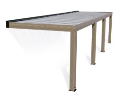 Canopia Terrassenüberdachung Helsinki Holz 990 x 294 cm braun