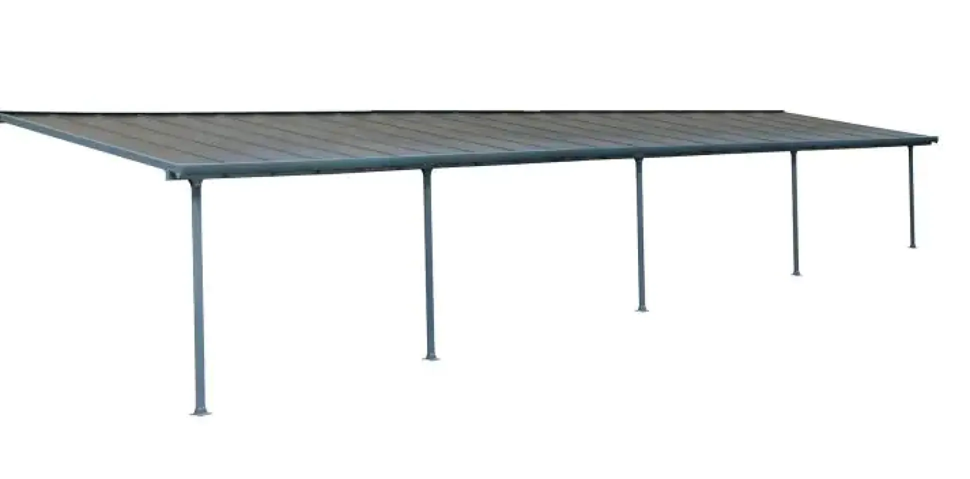 Canopia Terrassendach 1220 x 300 cm grau
