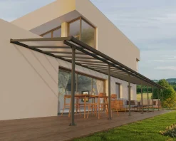 Canopia Terrassendach 1220 x 300 cm grau