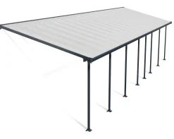 Canopia Terrassendach 1220 x 300 cm grau