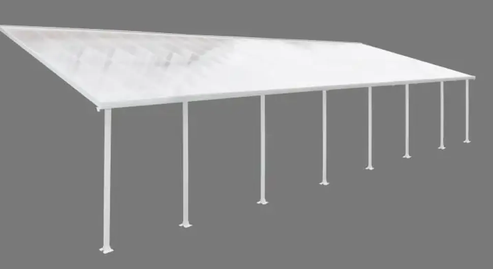 Canopia Terrassendach 1212 x 400 cm weiß