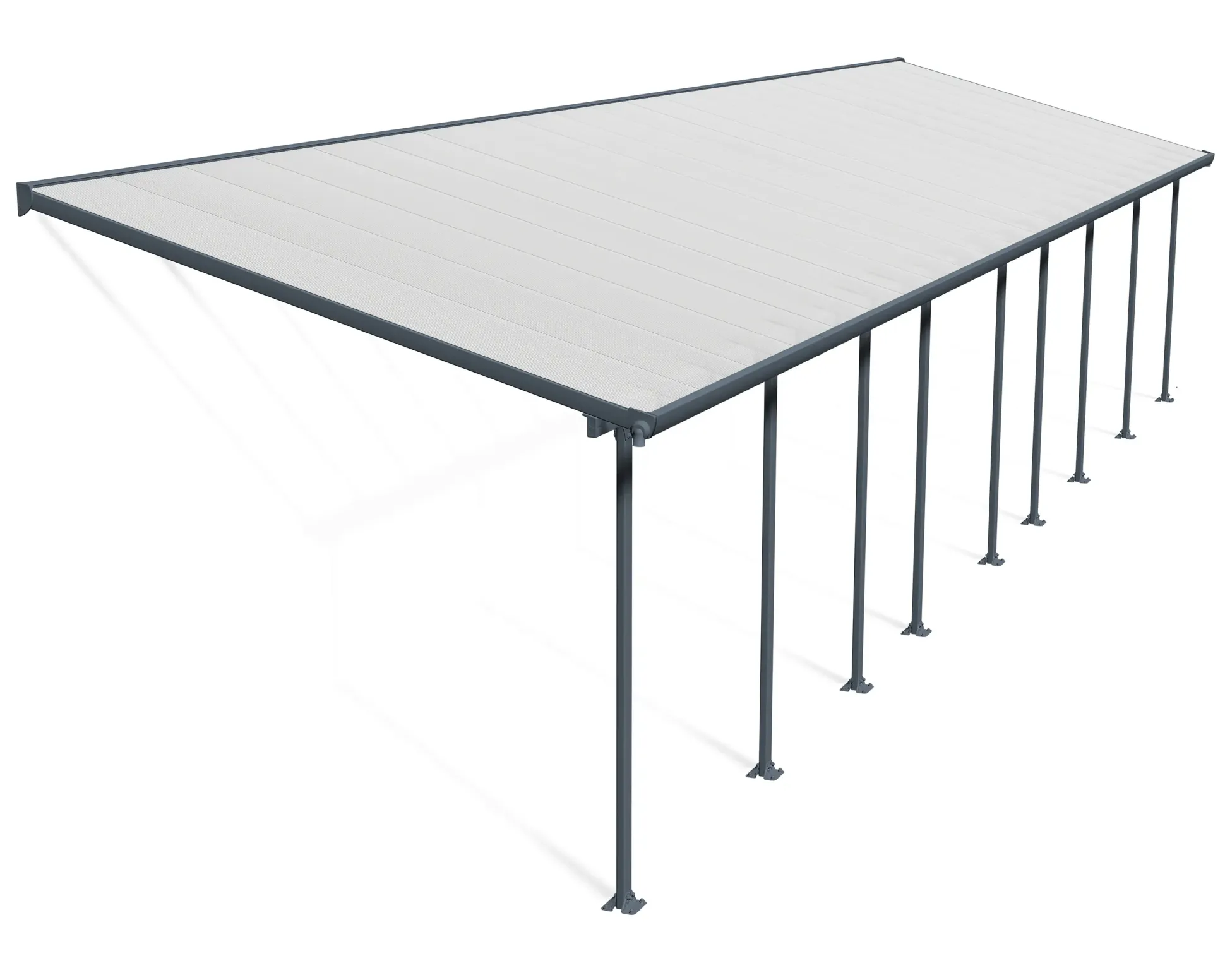 Canopia Terrassendach 1340 x 300 cm grau