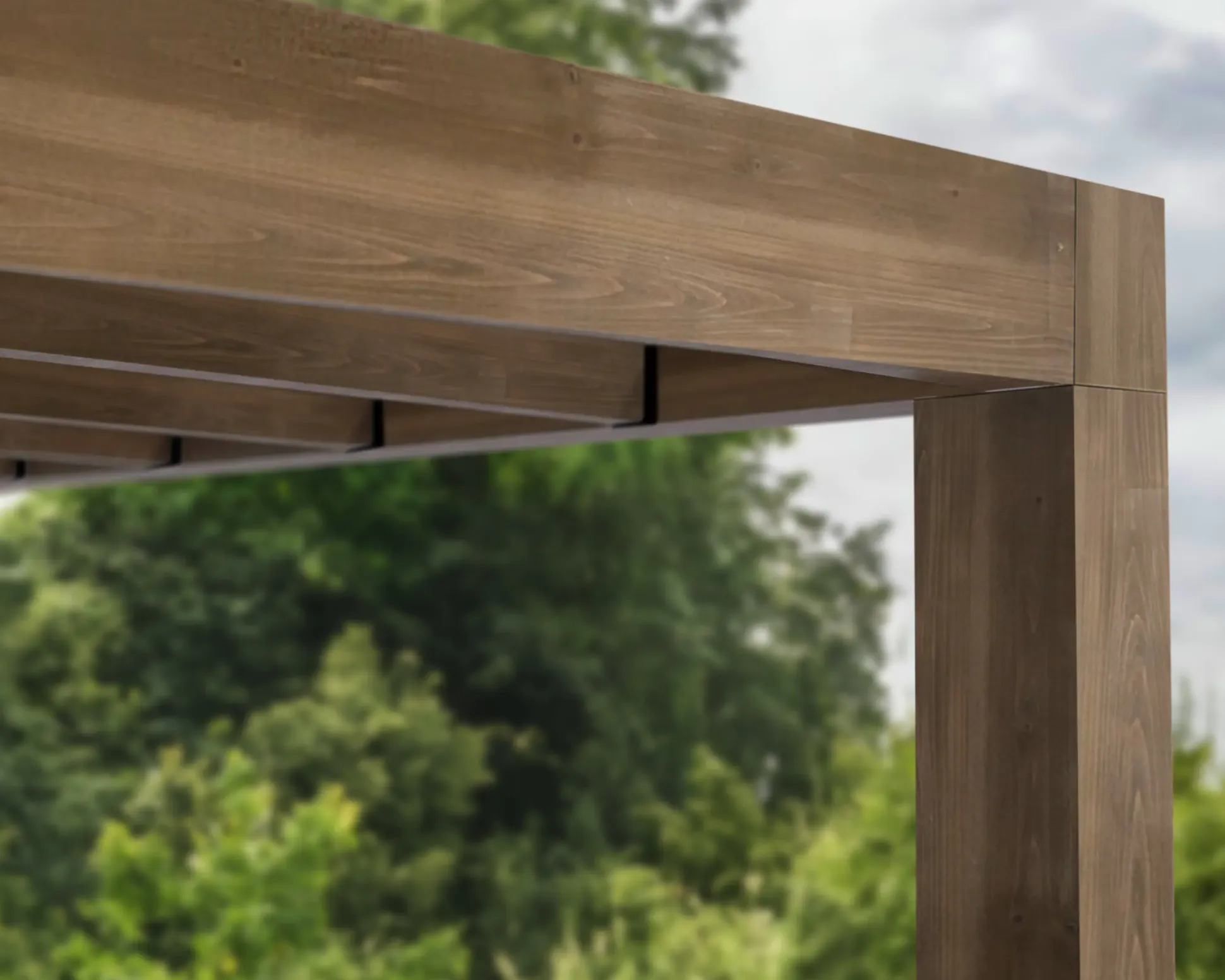 Canopia Terrassenüberdachung Helsinki Holz 860 x 294 cm braun