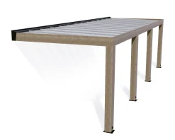 Canopia Terrassenüberdachung Helsinki Holz 860 x 294 cm braun