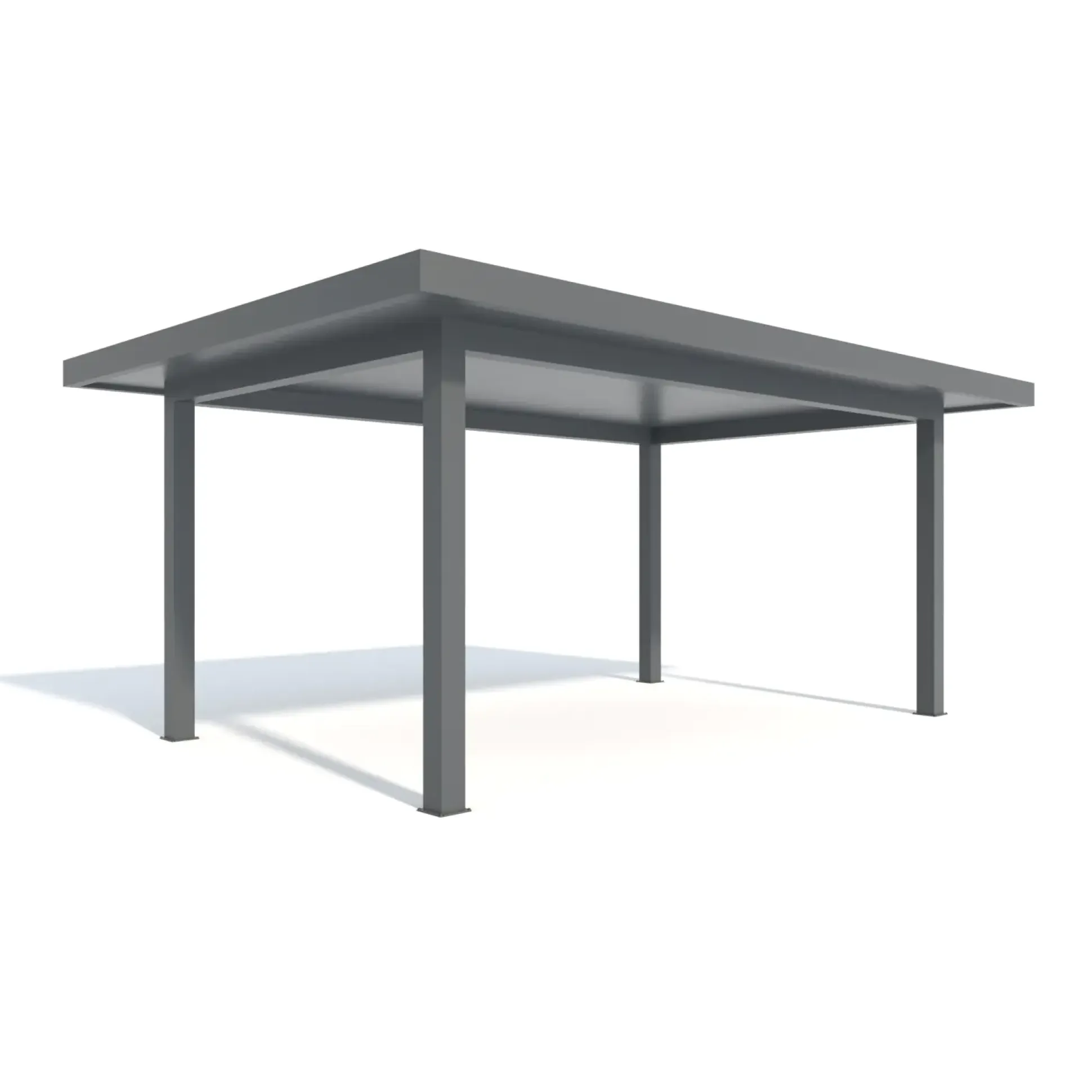 Carport Style 400 x 600 cm grau