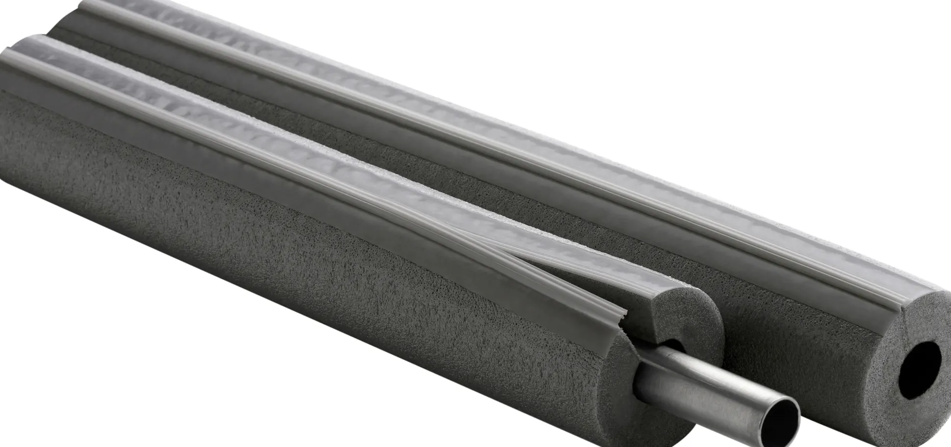 Climatube®Zip PE-Rohrisolierung grau; Zipverschluss; 42-15; 1 Meter