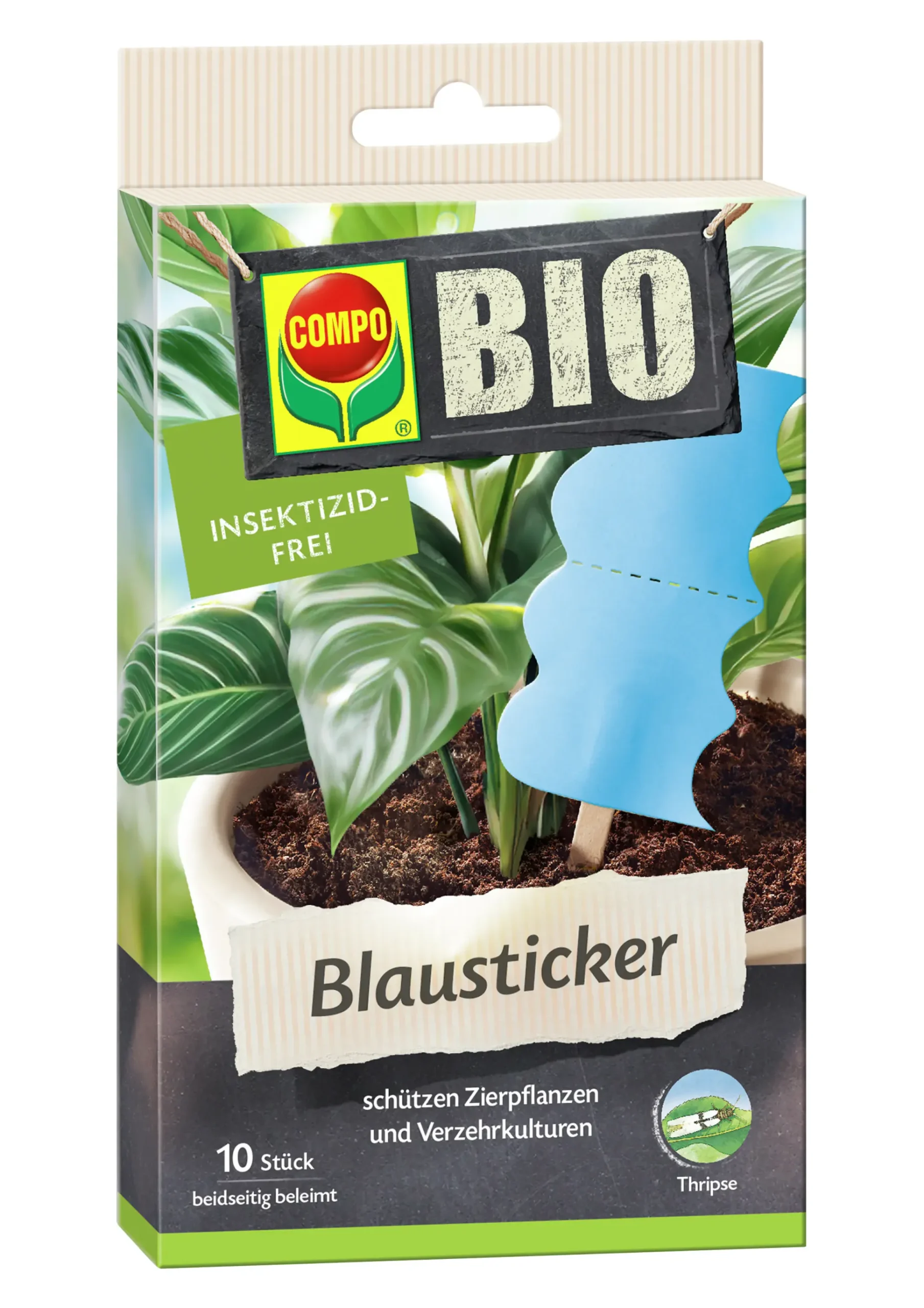 Compo Bio Blausticker gegen Thripse 10 Stück