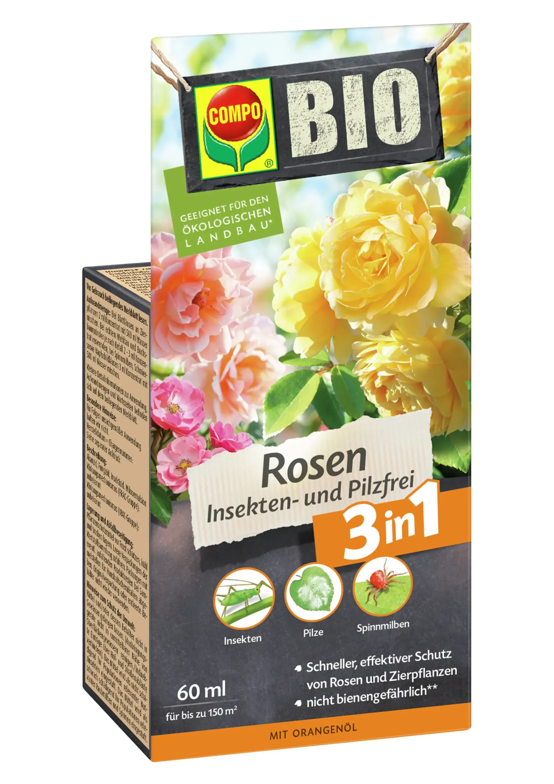Compo Bio Rosenschutz Insekten- und Pilzfrei 3in1 60 ml