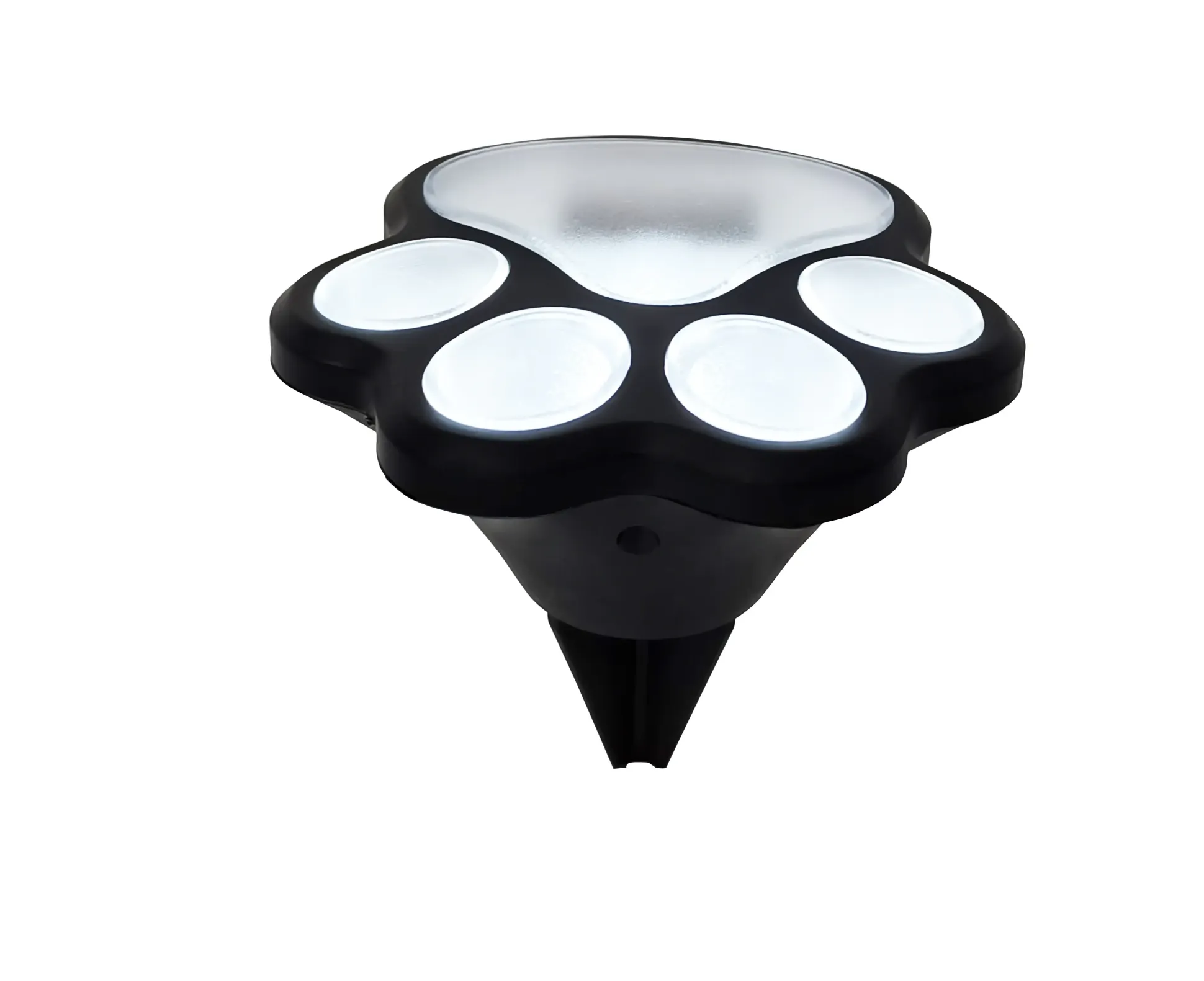 Dapo LED Solarleuchte Dekofigur Pfote weiß