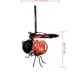 Dapo LED Solarleuchte Dekofigur Ameise warmweiß