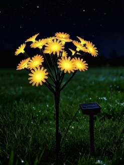 Dapo LED Solarstecker Gänseblümchen weiß