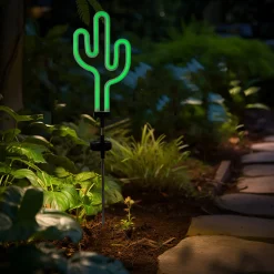 Dapo LED Solarstecker Kaktus grün