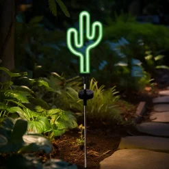 Dapo LED Solarstecker Kaktus grün