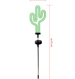 Dapo LED Solarstecker Kaktus grün
