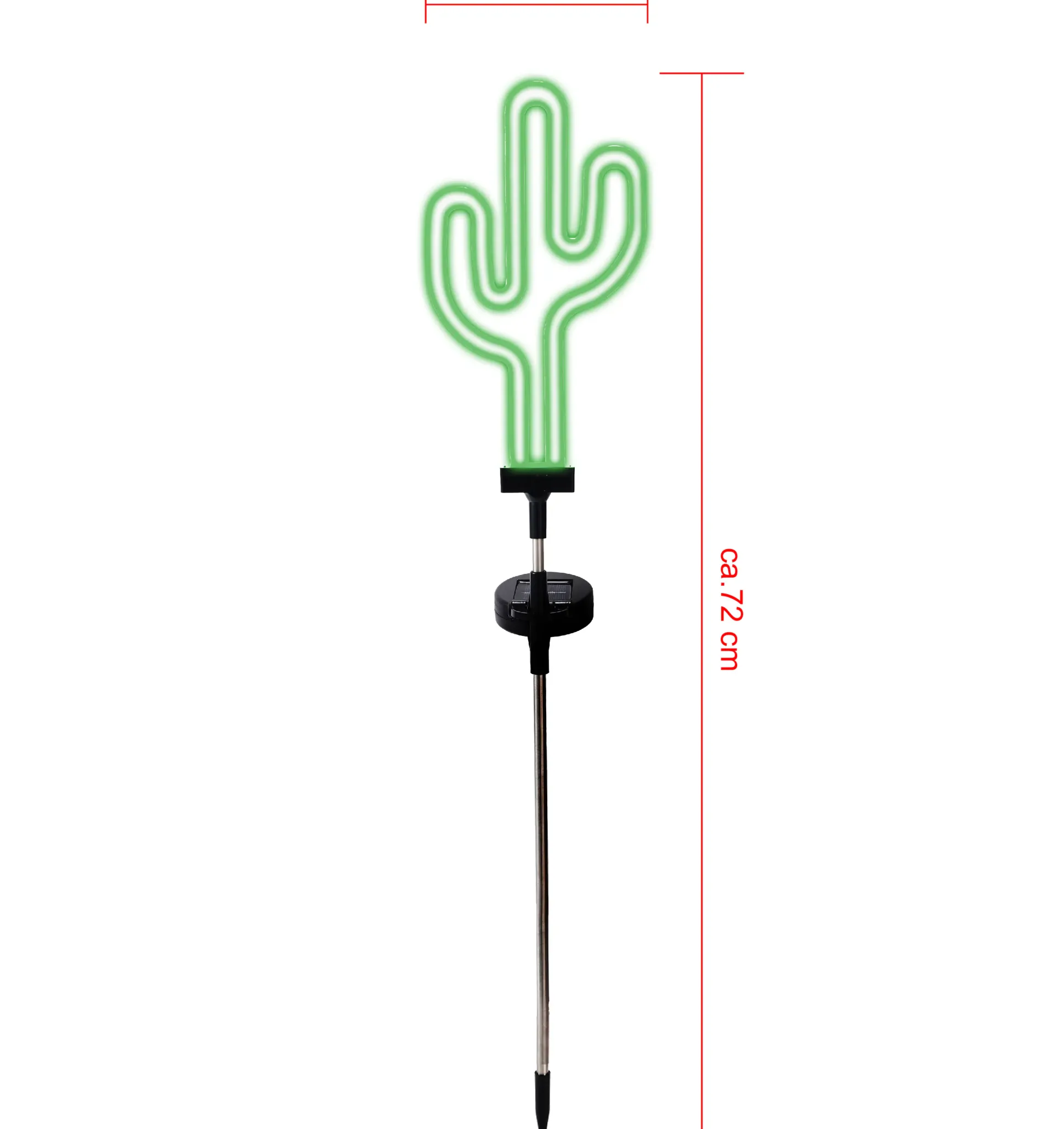 Dapo LED Solarstecker Kaktus grün