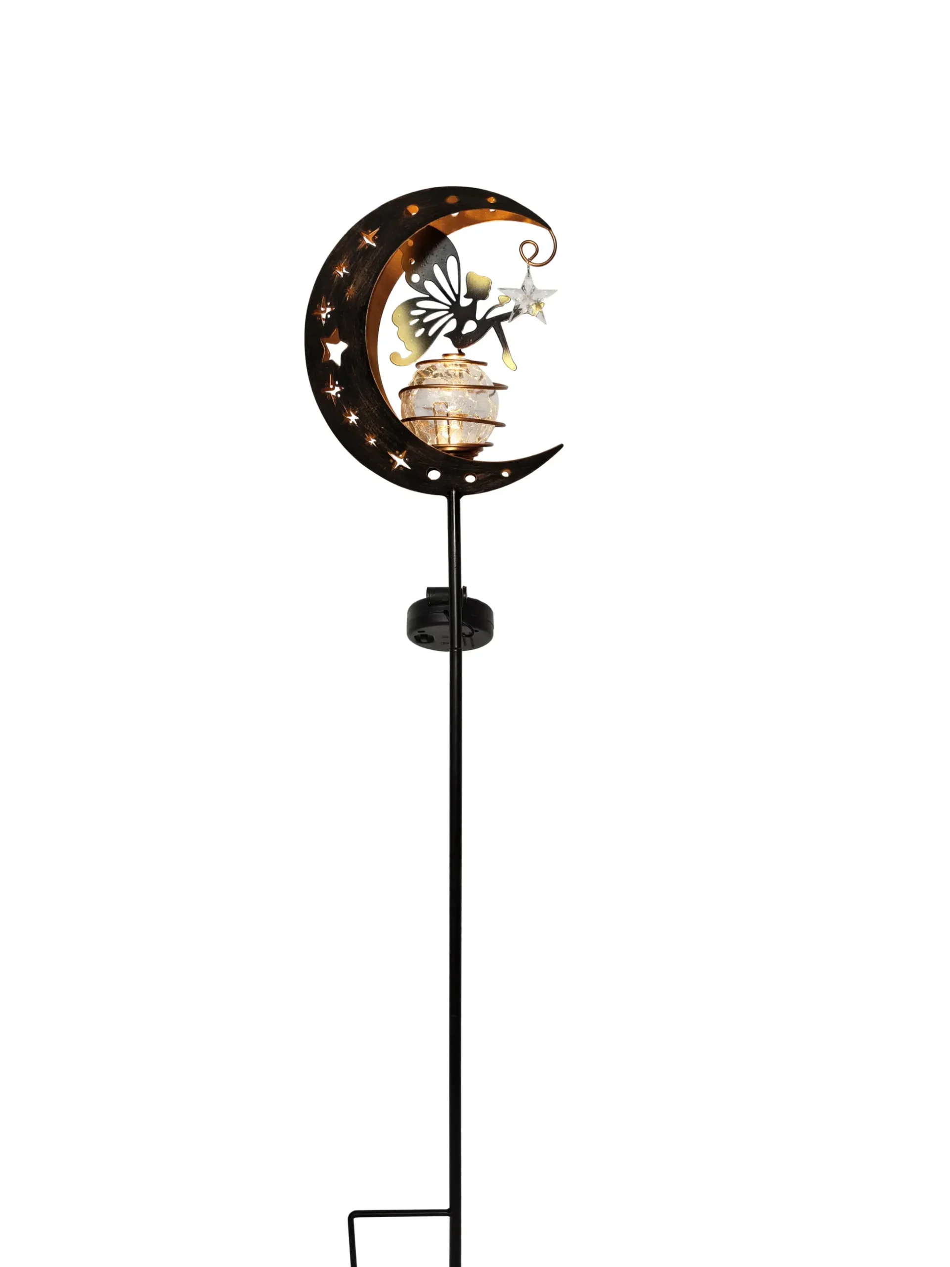 Dapo LED Solarstecker Lichtstab Mondlicht warmweiß