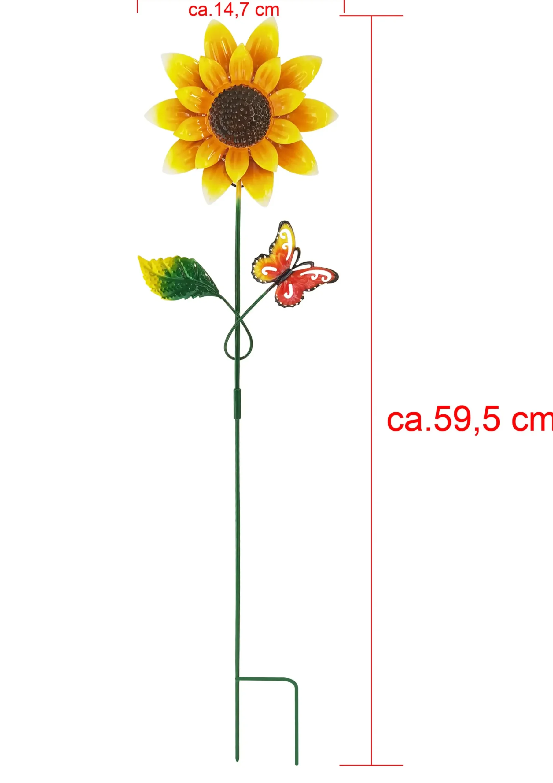Dapo LED Solarstecker Sonnenblume warmweiß